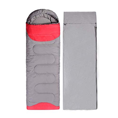 n/a Saco de Dormir - Envelope portátil Ligero, Resistente al Agua, Confort, Ideal for 4 Viajar Temporada, Camping, excursiones, Actividades al Aire Li