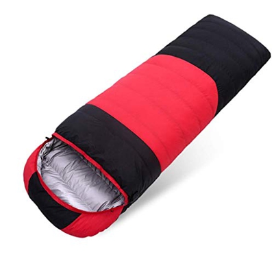 n/a Saco de Dormir de Camping, Saco de Dormir for Adultos y niños, cálido Peso Ligero, por yendo de excursión (Color : Red)