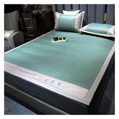 FRIKE Colchonetas De Ratán para Dormir De Verano Colchoneta Transpirable De Refrigeración Plegable Colchón Bambú para Dormitorio Escuela Casa Almohadi