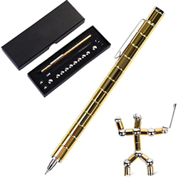Bolígrafo magnético, Lre Co. Bolígrafo magnético Bolígrafos de metal Bolígrafo mágico Tinta Alivio del estrés Juguete Regalo divertido para niños Adol características
