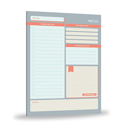 Previs Planificador Diario A5 50 Hojas - Organizador Día Por Página - Daily Planner Sobremesa - To Do List - Daily Planner - Productivity planner en oferta