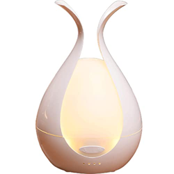 Habiba Humidificador Difusor de Aceite Esencial Creativo 200 ml, humidificador ultrasónico silencioso con Apagado automático sin Agua, luz LED de 7 Co en oferta