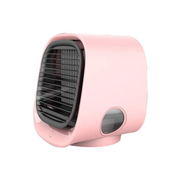 YDoo Enfriador de Aire portátil Enfriador evaporativo silencioso para Uso en el Estudio de la Oficina Enfriador de Aire (Color : Pink) características