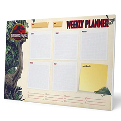 Bloc planificador semanal Jurassic Park - Planificador semanal A4 sin fecha - Calendario sobremesa │ Organizador semanal - Calendario semanal - Planne precio