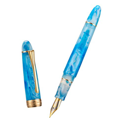 Kaigelu 356 - Pluma estilográfica acrílica azul cielo, punta fina de iridio, escritura suave, bolígrafo de caligrafía para hombres y mujeres precio