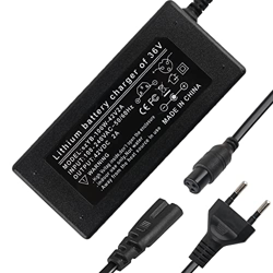 Jooheli Cargador de Batería Patinete, Cargador Patinete Xiaomi M365 Compatible 36V Brigmtom, Cargador de Batería Scooter Eléctrico 42V 2A para bicicle precio