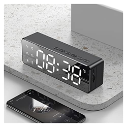 Manhj Altavoces portátiles DIRIGIÓ Barra de Sonido TELEVISOR Bluetooth Speaker Home Theatre Sound Bar FM Radio Despertador Reloj inalámbrico subwoofer en oferta