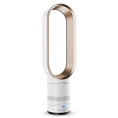 Daoco Electric Fan,Ventilador eléctrico sin aspas para Suelo, Aire Fresco, Ventilador de Torre de Seguridad para niños de 16 Pulgadas, Enfriador de Ai