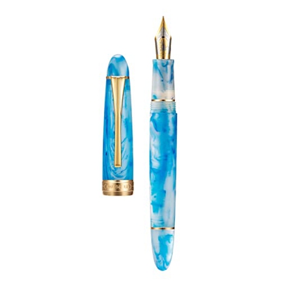 Kaigelu 356 Pluma estilográfica de acrílico, punta extrafina de iridio, escritura suave, bolígrafo de caligrafía, bonito bolígrafo de escritura para h