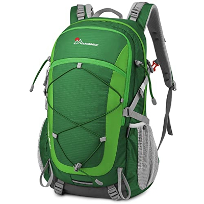 MOUNTAINTOP Mochilas Senderismo 40 litros Set, Impermeable Mochila Hombre Mujer Escalada Deporte Morral con Cubierta De Lluvia para Viajes Acampadas