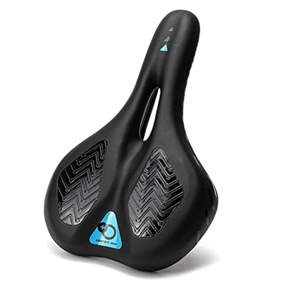 KBBKIC Cojín de asiento de bicicleta para hombre, asiento de bicicleta cómodo, antideslizante, impermeable, asiento de bicicleta para bicicleta de mon