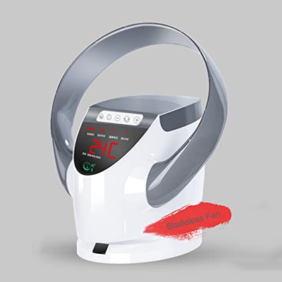 Ventilador Sin Aspas De Escritorio para El Hogar Ventilador De Control Remoto Montado En La Pared,Ventilador De Torre De Piso Ultra Silencioso,Pantall