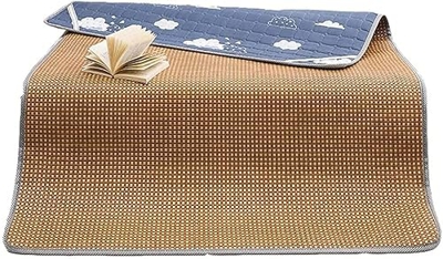 XLBHSH Colchoneta de Verano e Invierno, Doble propósito, colchoneta de bambú Plegable, colchón de Mimbre Fresco de Doble Cara, colchón Individual Dobl
