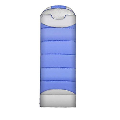 n/a El Tiempo de Calentamiento Saco de Dormir, Deportes de sueño Regulares Bolsa, Ideal for Acampar de la Familia, 220x75cm (Color : Blue)