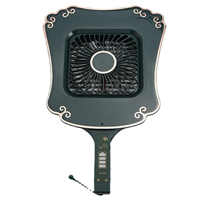 IYFHACS Ventilador de mano eléctrico, mini ventilador de escritorio cuadrado portátil USB, 3 velocidades ajustables, estilo antiguo chino, princesa de