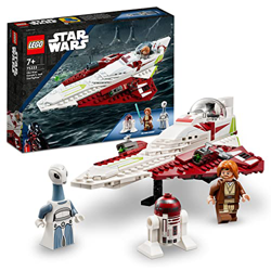LEGO 75333 Star Wars Caza Estelar Jedi de OBI-WAN Kenobi, Juguete de Construcción para Niños de 7 Años o Más, Droide R4-P17, Taun We y Espadas Láser características