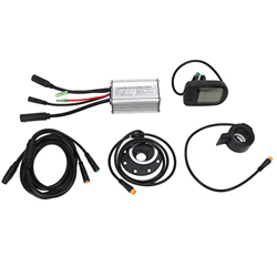 Kit de Modificación de Bicicleta Eléctrica Medidor de Pantalla Lcd5 15a Controlador de Carcasa de Metal 1 a 2 Cable para Bicicleta Eléctrica en oferta