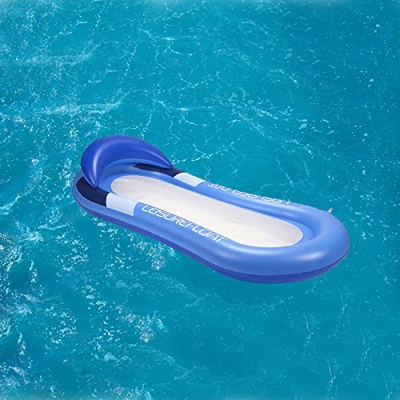 Hamaca flotante,Tumbona Hinchable,Colchoneta Hinchable Flotador de Malla Tumbona, Tumbona Hinchable Piscina Playa o Piscina Juguete para Adulto y Niño