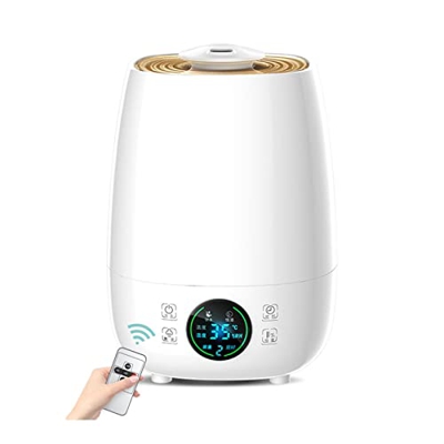 purificador de aire y humidificador 3.5L Dormitorio de mute Humidificador Top Relleno Difusor de aceite, humedad constante inteligente Humidificador d