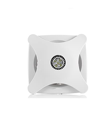 BAPRRJY Ventilador De Baño, Ventilador De Pared, Extractor De Baño, Ventilador De Cocina, Ventilador De Baño, Blanco, Ventilador De Funcionamiento Sil