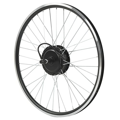 SPYMINNPOO Kit de Rueda de Motor de Tracción Trasera de 48V 500W, Kit de Conversión de Bicicleta Eléctrica con Controlador 11a Y Panel LCD7U 5 Modos(2