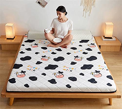 KLML Colchn de Suelo japons, colchn de futn, colchn porttil Enrollable para Acampar, Tatami Antideslizante, colchn Plegable para Dormitorio de Estudia