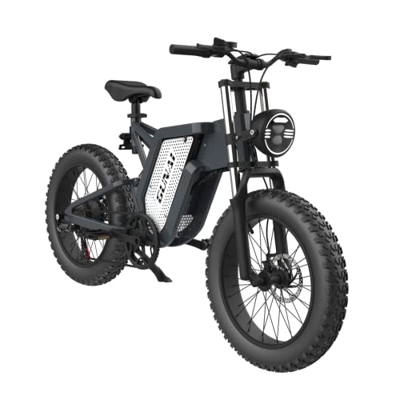 GUNAI Bicicleta EléCtrica Todoterreno, Bicicleta de Nieve de 20 Pulgadas, 7 Velocidades con Motor sin Escobillas y Batería de Iones de Litio Desmontab