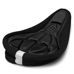 Asiento de Bicicleta, 3D Bicicletas de Gel de Silicona del cojín del Asiento de una Silla Suave de la Cubierta del Amortiguador de Ciclo al Aire Libre en oferta