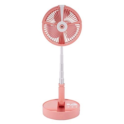 Grandeals Ventilador de refrigeración Plegable telescópico, Mini Ventilador eléctrico portátil USB para el hogar con luz LED para el hogar