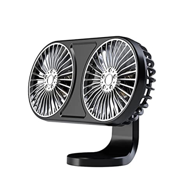 Ventilador de Automóviles Ventilador de Enfriamiento de Aire Acondicionado Giratorio de 360 Grados de 360 Grados para el Refrigerador de Aire del Asie