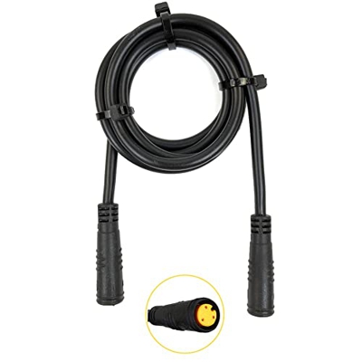 HpLive Cable de extensión de 2 pines/3 pines/4 pines/5 pines/6 pines/enchufe impermeable hembra a macho funciona para bicicleta eléctrica/acelerador/E