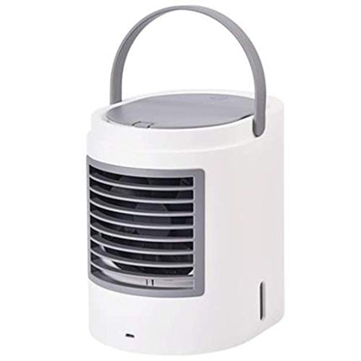 Grandeals Aire Acondicionado Móvil Elíptico Ventilador de Refrigeración por Agua portátil para Coche, Oficina con Refrigeración Puede Agregar Agua Más