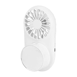 Grandeals Ventilador portátil para Colgar en el Cuello Ventilador de pulverización Recargable USB con Espejo de Maquillaje para Viajes al Aire Libre V precio