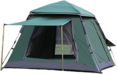 XiangWen Tienda de campaña emergente al Aire Libre cúpula automática para 4-5 Personas con 2 Puertas Ventanas Configuración rápida y fácil Toldo Imper