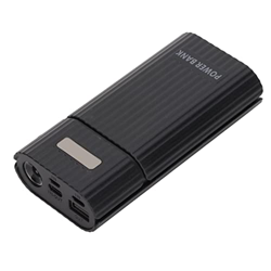 Garsentx Cargador Portátil, Caja de Batería H02 2X 21700, Entrada de 3 Puertos, Kit de Banco de Energía USB DIY Cargador de Batería de Teléfono, Carga en oferta