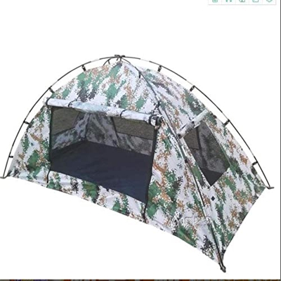 Tienda de campaña para exteriores camuflaje simple, impermeable, transpirable, antimosquitos, instalación sencilla, adecuada 1 persona, senderismo al 