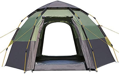 Tienda de campaña para 3-4 personas, plegable, portátil, impermeable, a prueba viento, acampar en familia, fácil instalar, doble capa, exteriores, ade