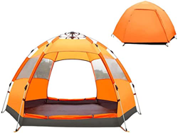 XiangWen Tienda de Apertura automática Gran Carpa hidráulica Hexagonal 4-6 Personas Carpa de Campamento para Campamento con Protector Solar a Prueba d características