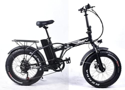 MYATU - Bicicleta eléctrica plegable, 20 pulgadas, con cambio Shimano de 6 marchas, motor de 250 W, batería de iones de litio de 36 V 8 Ah, marco de a precio