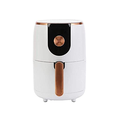Freidora de Aire para Barbacoa, Aparato de Cocina con Pantalla LCD Digital, protección contra sobrecalentamiento, Temperatura Ajustable, Blanco 263x20