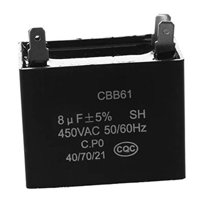 Ouken Capacador del Ventilador De Techo Mini Motor del Ventilador Capacitor Cbb61 Suministros De Inicio del Ventilador 450vac 8uf 4 Terminales!