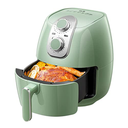 DangLeKJ Freidoras Air 4L Gran Capacidad Sin Aceite Eléctrica Totalmente Automática Horneado Integrado Doble Perilla Operación (Color (freidoras de Ai en oferta
