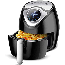 DangLeKJ Freidora de Aire doméstica, freidora de Aire eléctrica de 2,6 litros, Horno sin Aceite con Pantalla Digital LCD y sartén Antiadherente precio