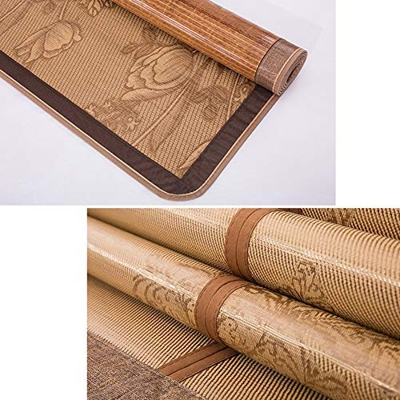 FMOPQ Colchón Fresco, Ropa de Cama Estera de Paja Colchonetas para Dormir de Verano Colchoneta Plegable Uso de Doble Cara Refrigeración del Dormitorio