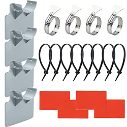 4 Soportes de manguera de piscina de 30 mm - 39 mm, Soporte de la tubería de la Piscina, Protección contra torceduras de plástico para Intex y Bestway características