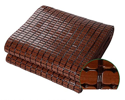 FMOPQ Colchoneta De Dormir De Verano, Colchoneta De Bambú Mahjong Carbonizado Transpirable Colchoneta De Dormir Suave De Verano-Dormitorio Cama Doble 