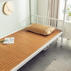 Colchoneta de bambú para dormir de verano, colchoneta de paja para ropa de cama de uso de doble cara, cama individual para estudiantes, cama con aire  características