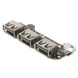 5 V 2.1A 3 USB Mobile Power Bank Módulo cargador de carga placa de circuito de aumento aumento de la fuente de alimentación módulo DIY accesorio precio