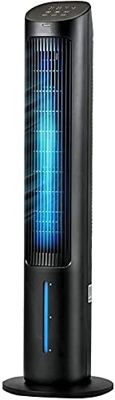 Ventilador de Torre Enfriador de Aire con Tanque de Agua de 5 l, Ventilador de enfriamiento de pie de 39 Pulgadas, oscilación de Gran Angular de 80 Gr