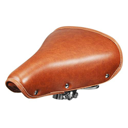 Asiento de Bicicleta, Marrón de la vendimia de la PU de la bicicleta del asiento de una silla de cuero, doble amortiguación suave resortes de biciclet precio